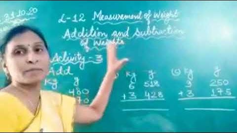 Class 3 | Measurement Of Weight | Chapter -12 | Addition And Subtraction Of Weight | #NCERT # MATHS
