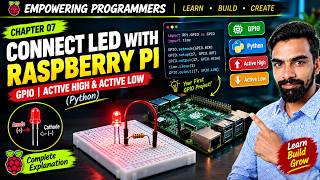 Full Chapter 7 : Learn Raspberry Pi from Scratch : How to connect LED with Raspberry Pi Guide