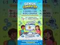 Genius Computer Ahmedabad - Special Coding Kids Course #computerclass #kidsvideo #kids #kidslearning