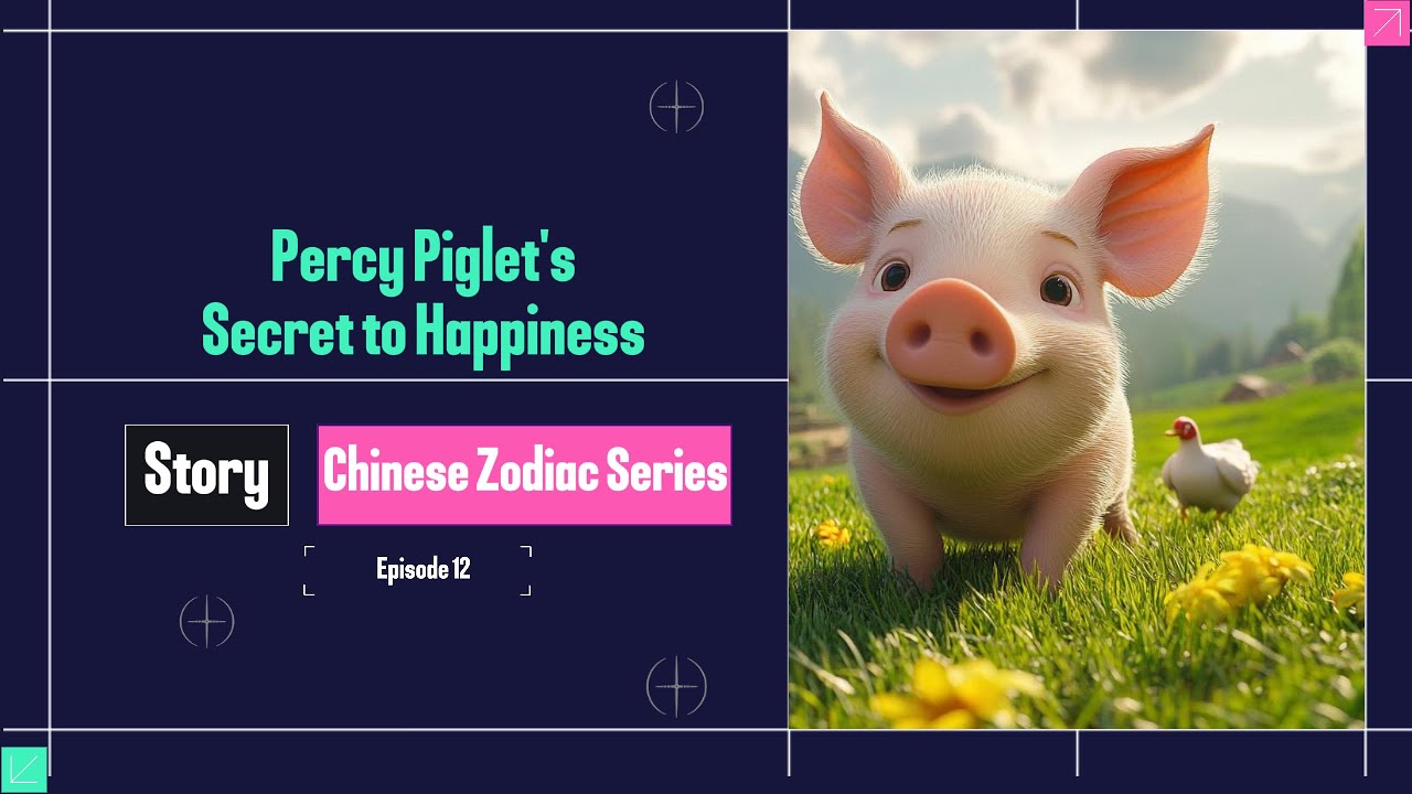 Percy Piglet's Secret to Happiness Bedtime Story for Kids A