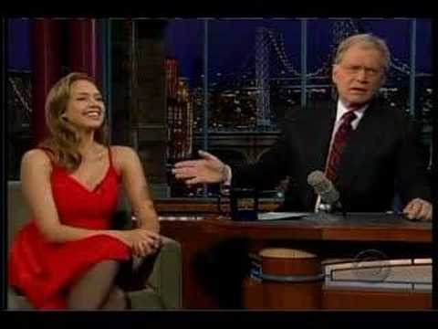 Jessica Alba on Letterman 01/28/08