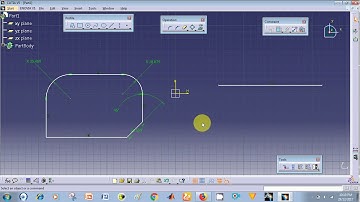 #4 CATIA V5 TUTORIALS Operation Toolbar Corner, Chamfer, Trim, Close and Complement