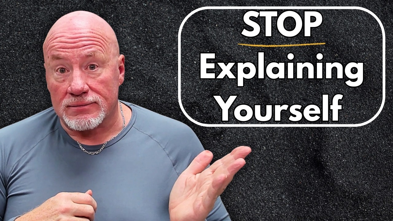 Stop Explaining Yourself to People Who Already Decided - YouTube