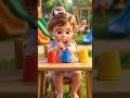 Waoo!!” 😂 Baby Finds Airplane in Cup #shorts