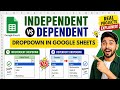 Google Sheets Dropdown Tutorial | Independent &amp; Dependent (Real Project Use)