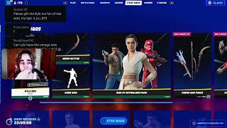 Pluto V2 Reacts to STAR WARS SKINS In the Fortnite Item Shop!