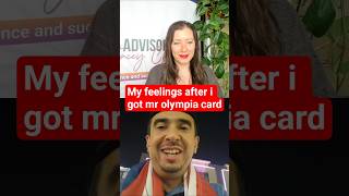 Road to Olympia: Why I Cried When I Got My Card