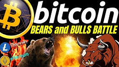BITCOIN BEARS and BULLS BATTLE, LITECOIN ETHEREUM n DOW Crypto TA prediction, analysis, news trading
