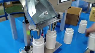Semi-automatic capsule counting machine