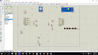 wire less communication design using rf module in proteus