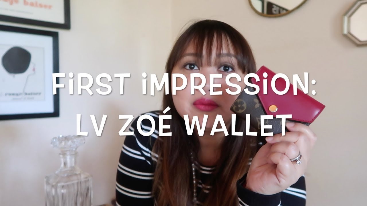 FIRST IMPRESSION - LOUIS VUITTON ZOÉ WALLET - YouTube