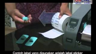 Postek G2108 New   Pemasangan ribbon dan label