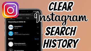 How to clear your search history on instagram app 2021