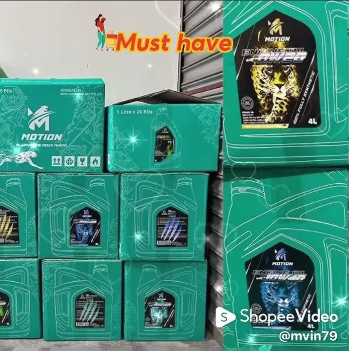https://my.shp.ee/4c042n9?smtt=0.0.9 MOTION 10w40 3L 4L API SP SEMI Synthetic Engine Oil  #MOTION