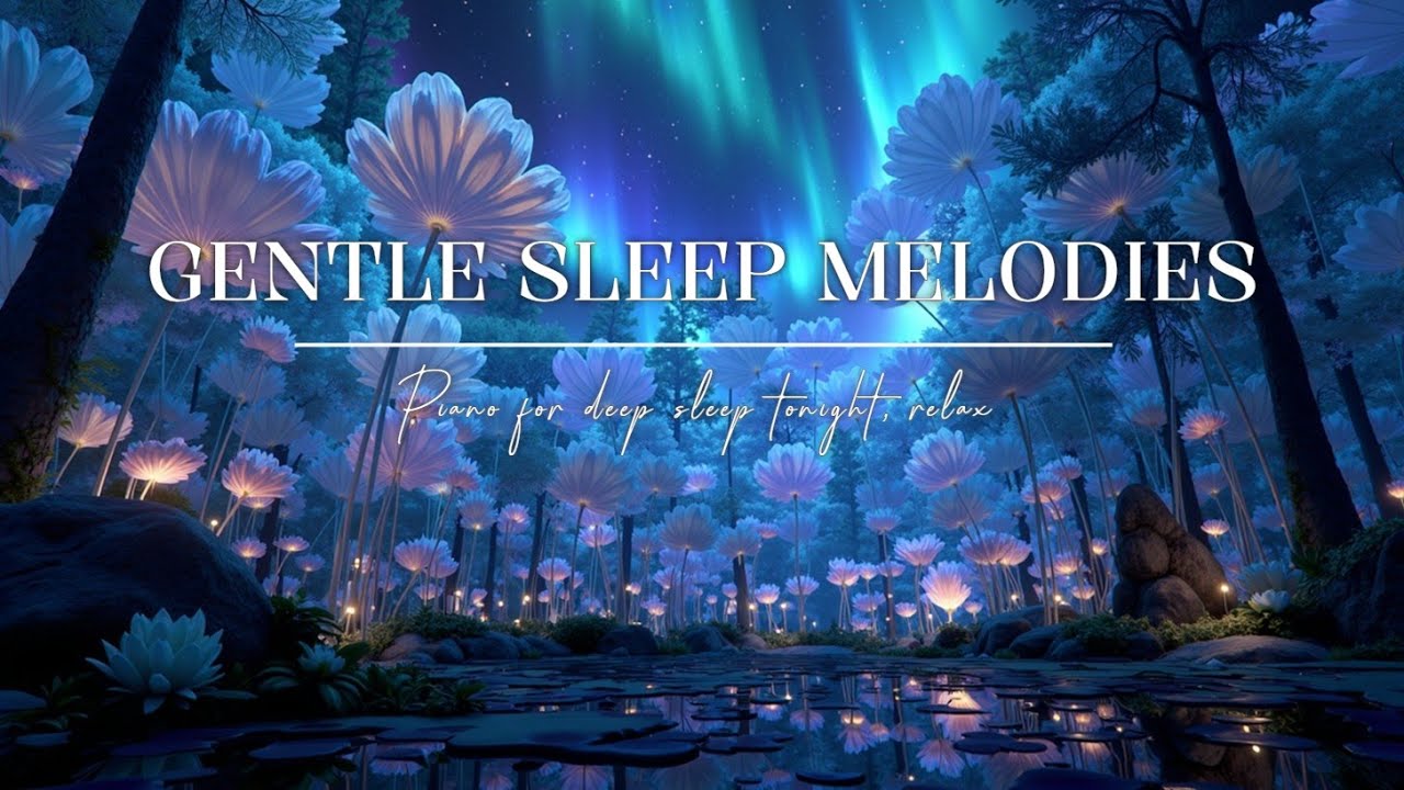 Deep Sleep Piano Music ~ Peaceful Night Melodies for Insomnia Relief ...