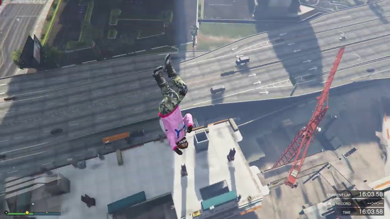 GTA 5 Online : Parachute Fail (Wasted)