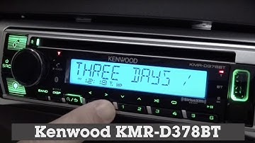 Kenwood KMR-D378BT Display and Controls Demo | Crutchfield Video