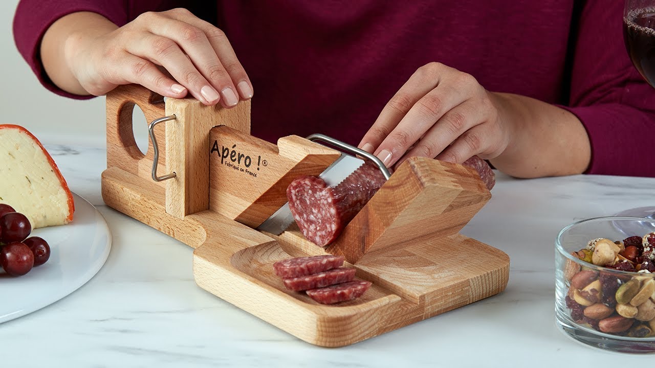 Details about  / NEW So Apero “L’Originale” Guillotine Sausage And Cheese Slicer Made In France