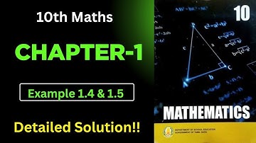 10th Maths | Chapter 1 | Example 1.4,1.5 | Domain | Co-domain | Range