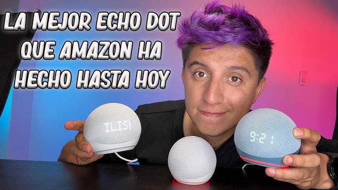 ▷  Parlante Inteligente Echo Dot con Reloj, 5ta Generación