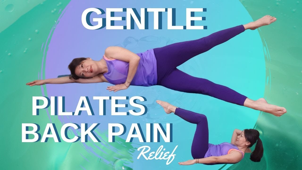 20 mins Ease back pain pilates mat exercises with mindful breathing