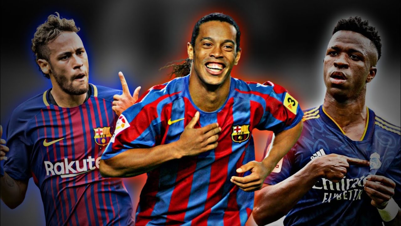 AS TRÊS GERAÇÕES DO DRIBLE RONALDINHO / NEYMAR /VINI JR