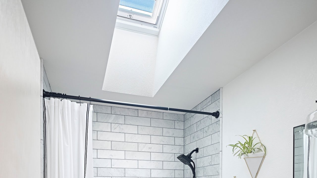 How to use skylights to brighten small bathrooms YouTube