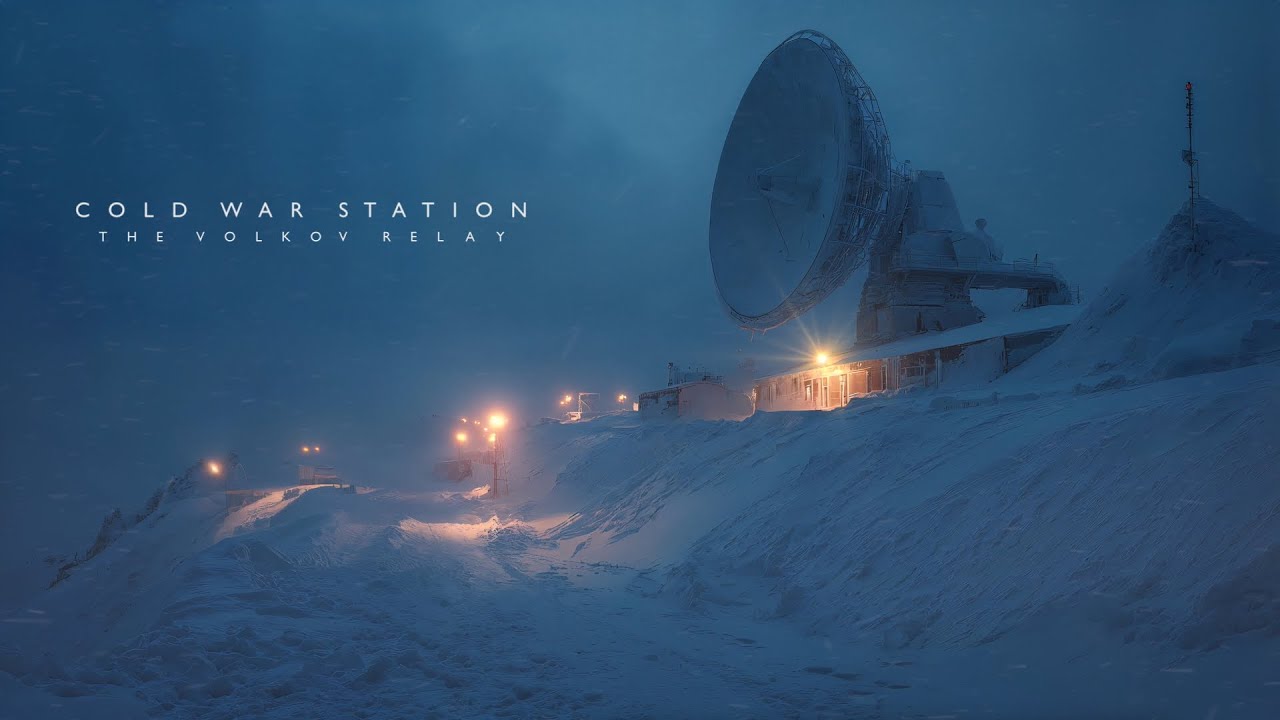 The Volkov Relay - Desolate Cold War Arctic Station | Winter Sci-Fi Ambient | 4K