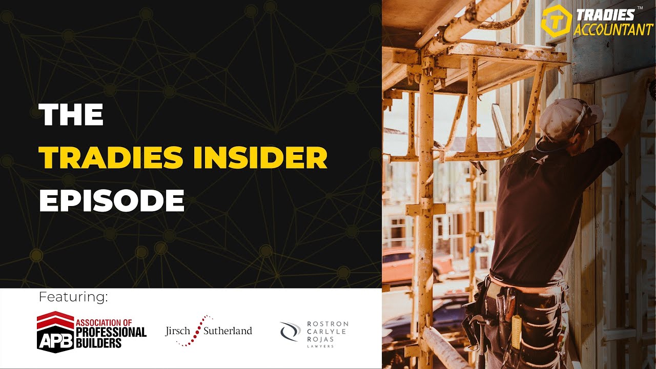 Insolvency Matters For Tradies - The Tradies Insider Episode