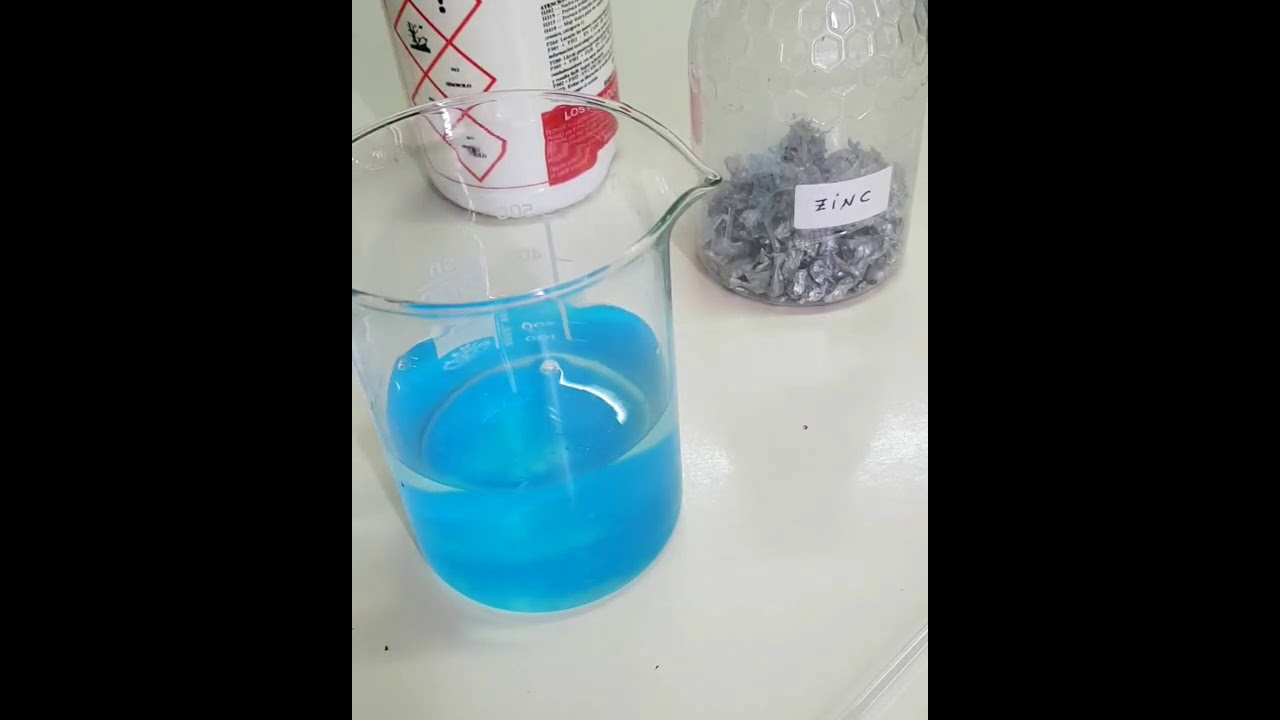Cu реакция с водой. ZN+cuso4.