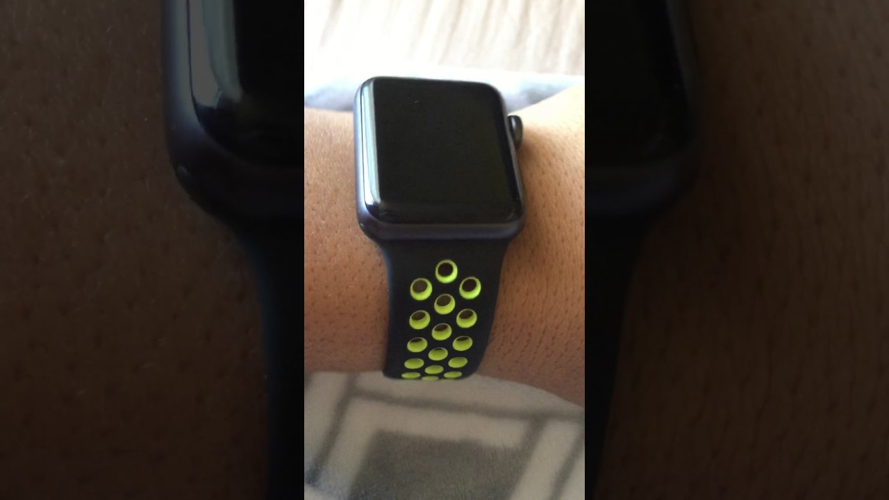 Apple Watch nike plus look 38mm - YouTube