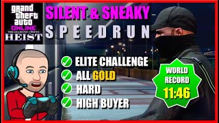 Silent & Sneaky Speedrun | GTA Online Casino Heist | All Gold | Hard | High Buyer | 11:46