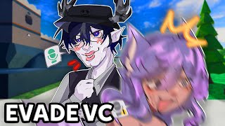 DEEP VOICE TROLLING IN EVADE | Roblox VC Funny Moments