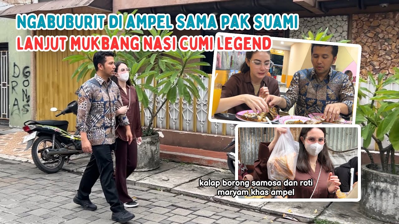 NGABUBURIT DI AMPEL BARENG MAS EMIL, LANJUT MUKBANG NASI CUMI | Arumi Bachsin