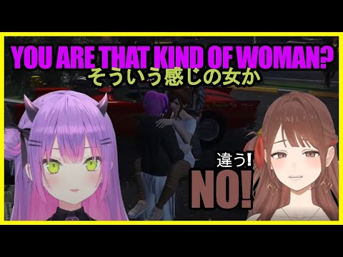 Nigongo suddenly starts kissing Towa before taking her hostage 【GTA Madtown】