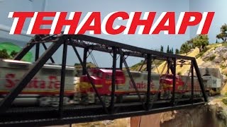 Rich Melconian's HO scale Santa Fe ~ Southern Pacific ~ UP Tehachapi Loop Model Train Layout