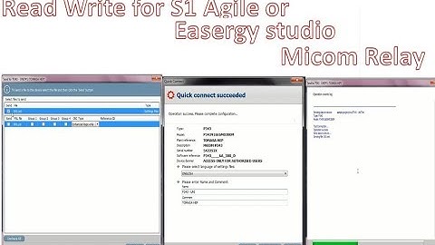 How To Read and Write For S1 Agile or easergy studio | Micom Relay