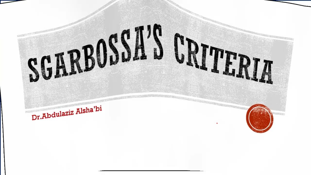 شرح تخطيط القلب (ECG) | Sgarbossa Criteria