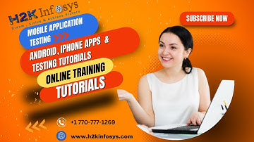 Android, iPhone Apps Testing Tutorials | Mobile Application Testing Online Training given by H2K