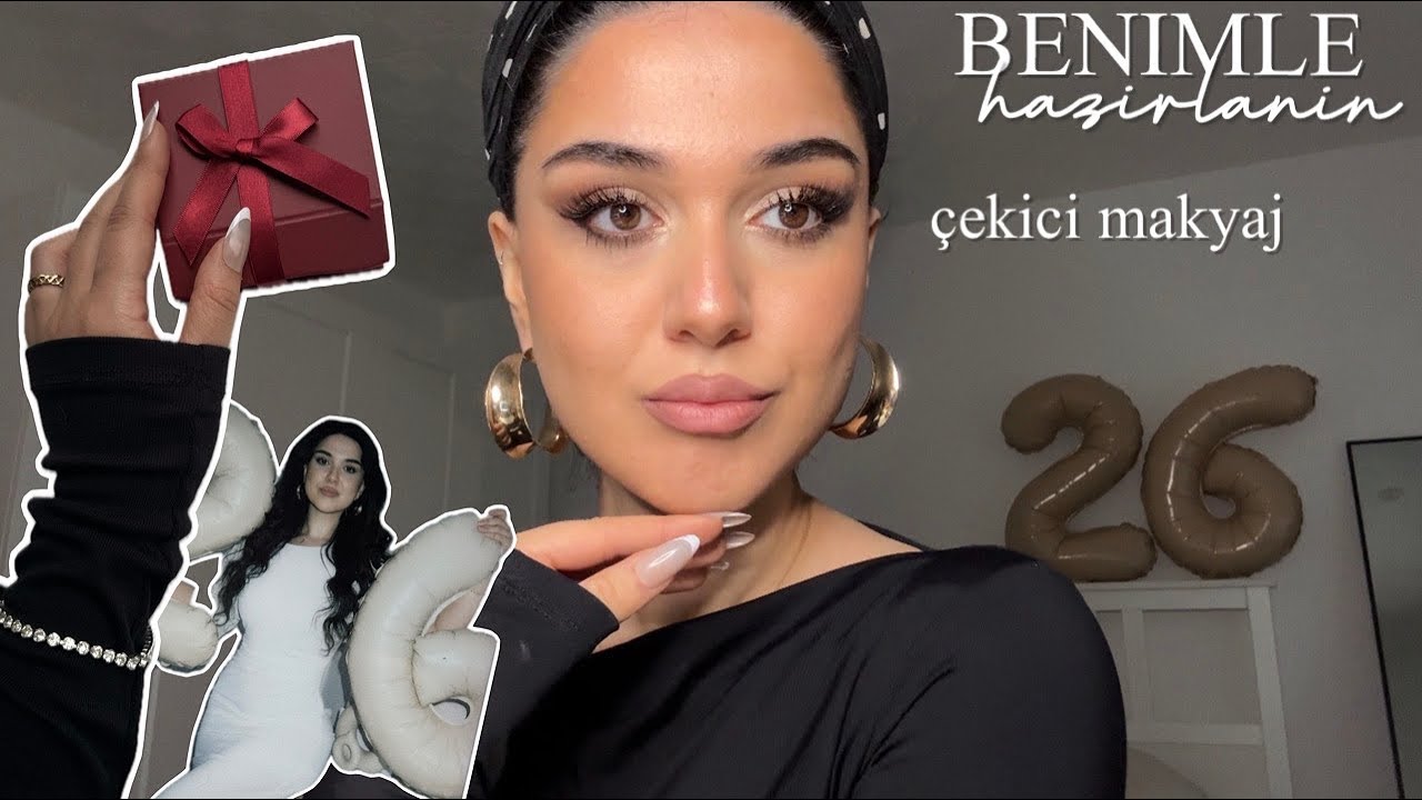 YAPTIĞIM EN ÇEKİCİ MAKYAJ I benimle doğum günüme hazırlanın, benimle hazırlanın vlog