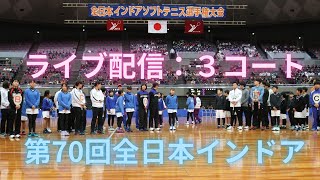【ライブ配信：３コート】2025年 第70回 全日本インドア ソフトテニス選手権大会