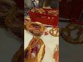Big Pretzels with Ham. Italian Food