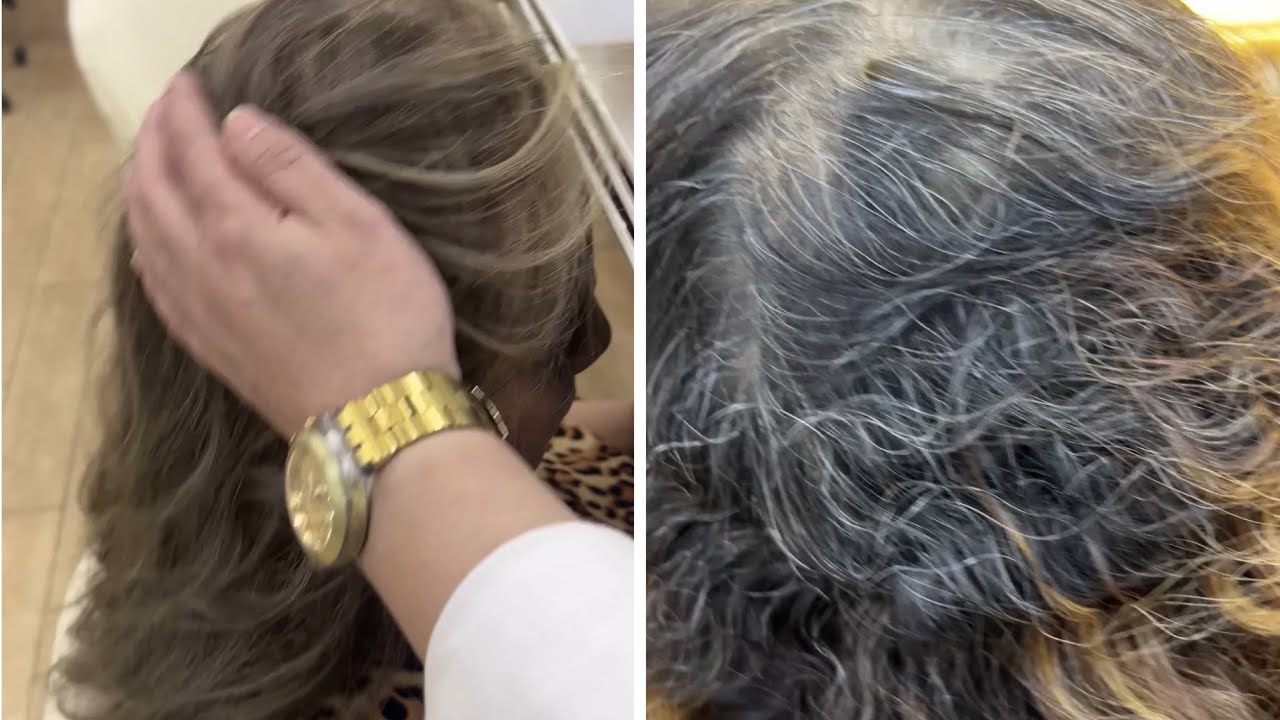 اشقر فاتح وصبغ الشيب وتوحيد الشعر متعدد الالوان ❤️❤️🥰🥰🤩🤩