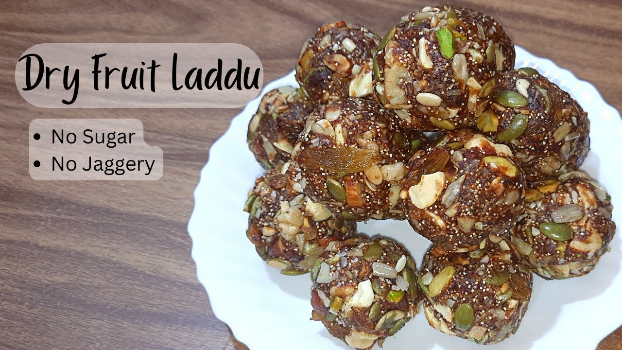Memory And Immunity Booster Dry Fruit Laddu Recipe Indian Style Suapr