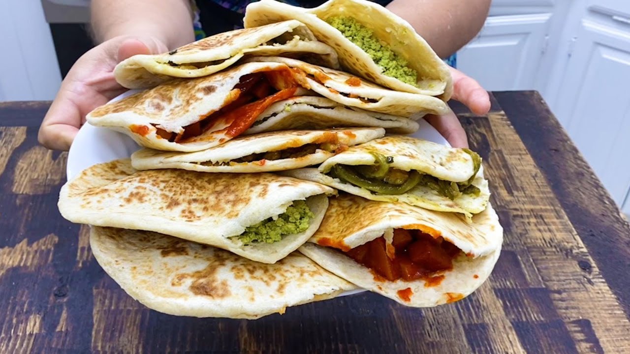 GORDITAS DE HARINA RELLENAS CON 4 GUISADOS FACILES Y BARATOS YouTube