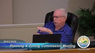 Planning and Zoning Commission Meeting — 09/02/2020 - 6:00 p.m.