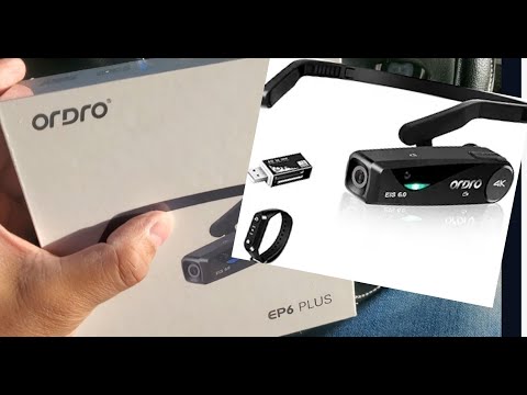 Ordro EP6 Plus 4K Video Camcorder Wearable Vlog Camera, Vlog Video Camera UHD 1080P 60FPS Hands-Free Head Mounted Camera with EIS 6.0 Anti-Shake, 32G : ORDRO EP6 Plus 4K Head Mounted Camera Hands Free