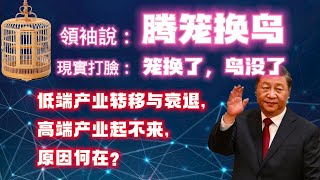 領袖說：腾笼换鸟；現实打臉：笼换了，鸟没了。低端产业转移与衰退，高端产业起不来，原因何在？2023.04.06NO1811