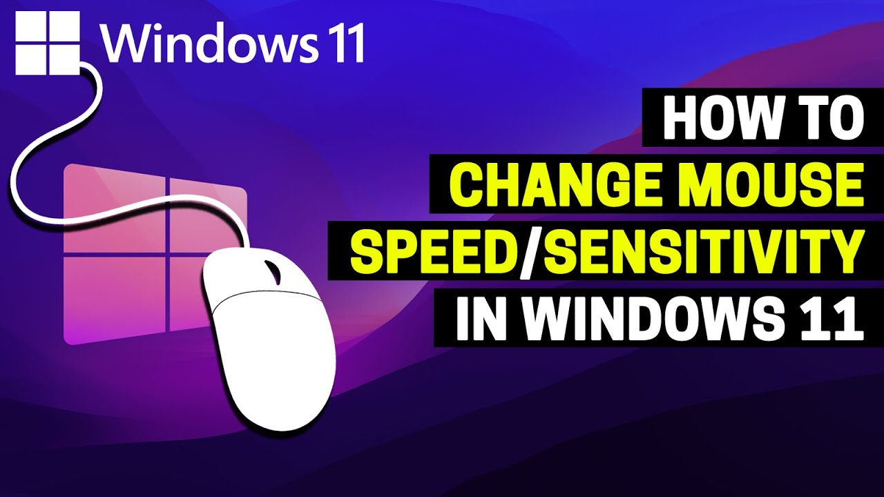 How to change mouse speed on Windows 11