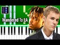 Juice WRLD & Justin Bieber - Wandered To LA - Piano Tutorial